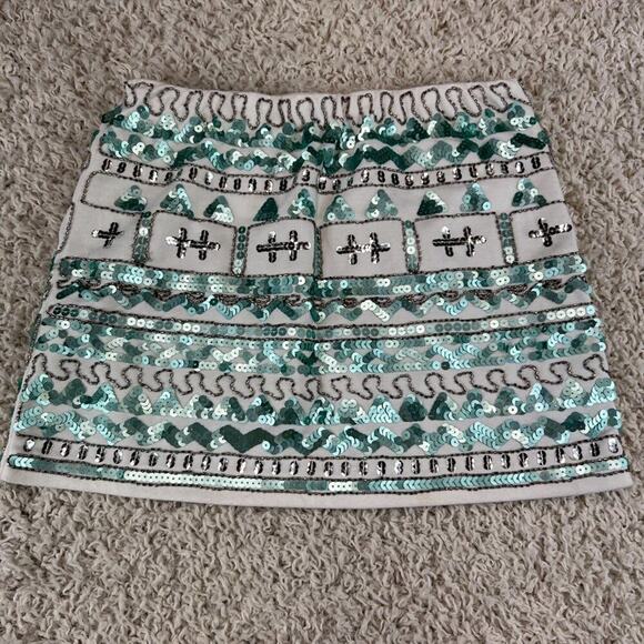 Alessandro Miele Sequin Mini Skirt Small Goiing Out - Picture 1 of 10